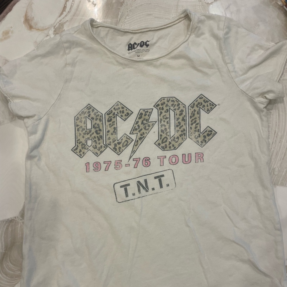 AC DC Girls t shirt size medium